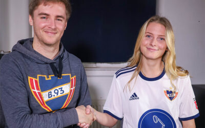 Silje Simonsen på officiel DBU-kontrakt i B.93